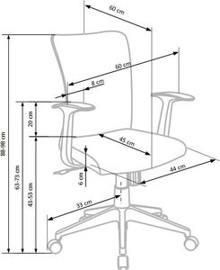 Krzesło biurowe Elior Syriusz Różowy 2