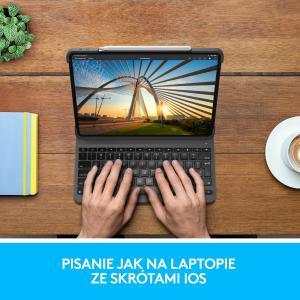 Logitech Slim Folio Pro for iPad Pro 12.9-inch (3rd and 4th gen) - GRAPHITE - UK (920-009710) 2