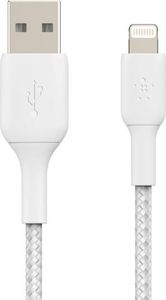 Kabel USB Belkin USB-A - Lightning 1 m Biały (CAA002bt1MWH) 1