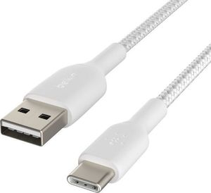 Kabel USB Belkin USB-A - USB-C 1 m Biały (CAB002bt1MWH) 5