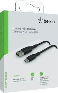 Kabel USB Belkin USB-A - microUSB 1 m Czarny (CAB005bt1MBK) 1