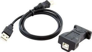 Adapter USB Apte USB-A - RS-232 Czarny  (2520-uniw) 2