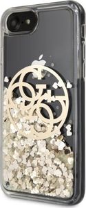 Guess Guess Liquid Glitter Circle Logo iPhone SE 2020/7/8 złoty 2