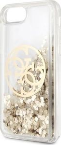 Guess Guess Liquid Glitter Circle Logo iPhone SE 2020/7/8 złoty 5