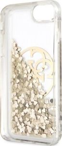 Guess Guess Liquid Glitter Circle Logo iPhone SE 2020/7/8 złoty 6