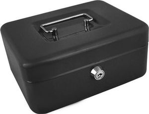 Iso Trade Kasetka metalowa na pieniądze, czarna na zamek (1524) 2