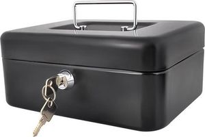 Iso Trade Kasetka metalowa na pieniądze, czarna na zamek (1524) 8