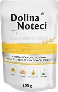 Dolina Noteci Premium Żołądki z kurczaka z wątróbką cielęcą Junior, 100 g 1