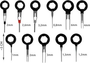 Iso Trade Wyjmaki do wyjmowania demontażu pinów - zestaw 11szt. uniwersalny 4