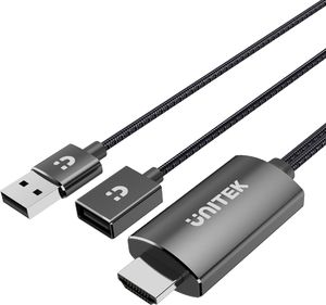 Kabel USB Unitek USB-A - 1 m Srebrny (M1104A) 1