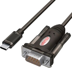 Kabel USB Unitek USB-C - RS-232 1.5 m Czarny (Y-1105K) 1
