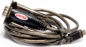 Kabel USB Unitek USB-C - RS-232 1.5 m Czarny (Y-1105K) 3