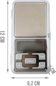 Iso Trade waga gramowa kieszonkowa jubilerska 500g/0,1g uniwersalna 2