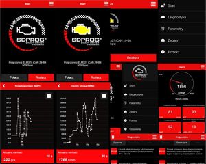 SDPROG Interfejs tester program do diagnostyki samochodu samochodowej aut ELM327 OBDII Bluetooth android uniwersalny 4