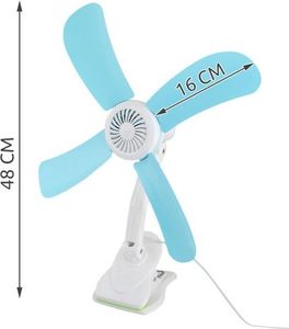 Wentylator Iso Trade biurowy z klipsem 2