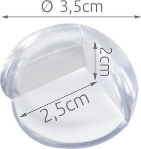Iso Trade Zabezpieczenie narożników silikonowe przed dzieckiem - 4szt uniwersalny 6