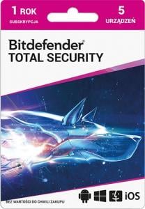 Bitdefender Total Security 5 urządzeń 12 miesięcy  (PLBITDBS03) 1
