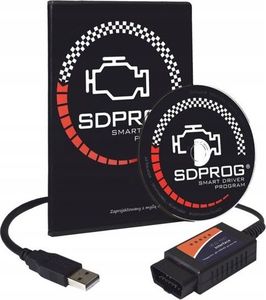 SDPROG Interfejs program diagnostyczny SDPROG ELM327 OBD2 USB Polski uniwersalny 2