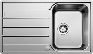 Zlewozmywak Blanco Lemis 45 S-IF stal szczotkowana z korkiem automatycznym (523031) 2