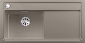 Zlewozmywak Blanco Zenar XL 6 S Silgranit tarfuto z korkiem automatycznym InFino, komora z lewej (524007) 1