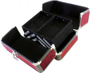 Apte Kuferek organizer na kosmetyki bordowy CA4P 7