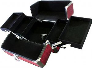 Apte Kuferek organizer na kosmetyki bordowy CA4P 9