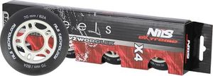 Nils Extreme PU 70x24 82A CZARNE MATOWE KÓŁKA (4 szt.) NILS EXTREME 4