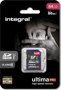 Karta Integral Ultima Pro SDHC 64 GB Class 10 UHS-I  (36561-uniw) 1