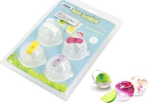 Apte Silikonowa forma foremka do lodu kula 4 szt. uniwersalny 3