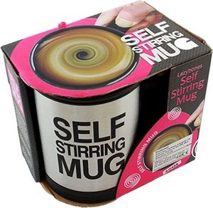 Apte Termiczny leniwy kubek samomieszający z mieszadełkiem na przycisk uniwersalny 4