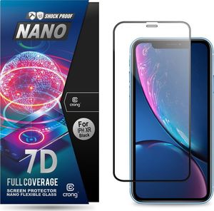 Crong Crong 7D Nano Flexible Glass - Szkło hybrydowe 9H na cały ekran iPhone 11 / iPhone XR uniwersalny 1