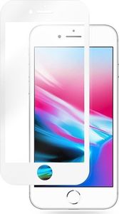 Crong Crong 7D Nano Flexible Glass - Szkło hybrydowe 9H na cały ekran iPhone 8 Plus / 7 Plus (White) uniwersalny 2