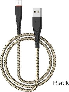 Kabel USB Borofone USB-A - USB-C 1 m Czarny (43754-uniw) 1