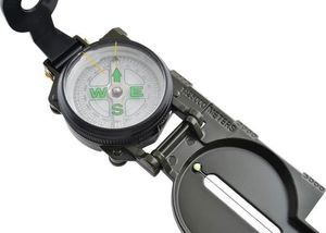 Iso Trade Aluminiowy Kompas wojskowy militarny z linijką uniwersalny 11