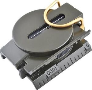 Iso Trade Aluminiowy Kompas wojskowy militarny z linijką uniwersalny 2