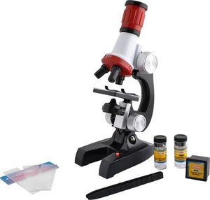 Mikroskop Iso Trade Zestaw mikroskop 1200x + akcesoria światło led uniwersalny 1