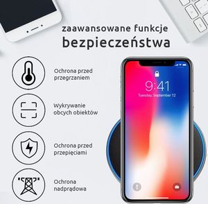 Ładowarka X-doria Pebble Indukcyjna 2 A (34704-uniw) 3