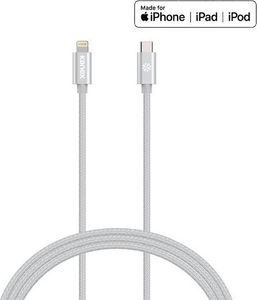 Kabel USB Kanex USB-C - Lightning 1.2 m Srebrny (36321-uniw) 1