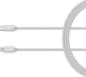 Kabel USB Kanex USB-C - Lightning 1.2 m Srebrny (36321-uniw) 2