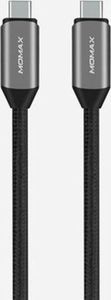 Kabel USB Momax USB-C - USB-C 1 m Czarny (36317-uniw) 2