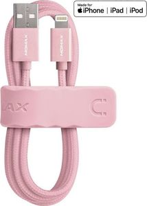 Kabel USB Momax USB-A - Lightning 1 m Różowy (36299-uniw) 1