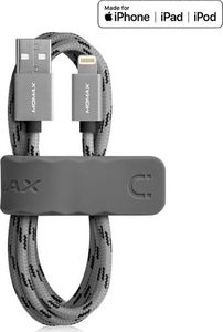 Kabel USB Momax USB-A - Lightning 1 m Szary (36296-uniw) 1