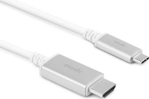 Kabel USB Moshi Moshi USB-C to HDMI - Kabel połączeniowy USB-C do HDMI, 4K / 60 Hz (White) uniwersalny 1