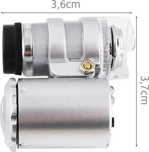 Mikroskop Iso Trade Lupa Mikroskop Kieszonkowy Powiększenie x 60 + UV uniwersalny 3