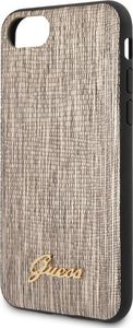 Guess Guess Lizard Case - Etui iPhone SE 2020 / 8 / 7 (Gold) uniwersalny 3
