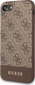 Guess Guess 4G Bottom Stripe Collection - Etui iPhone SE 2020 / 8 / 7 (brązowy) uniwersalny 2
