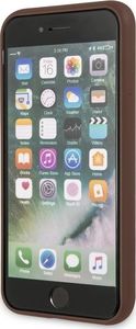 Guess Guess 4G Bottom Stripe Collection - Etui iPhone SE 2020 / 8 / 7 (brązowy) uniwersalny 6