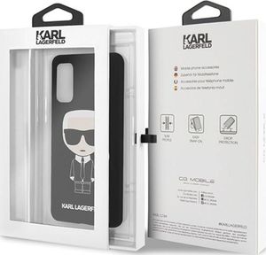 Karl Lagerfeld Karl Lagerfeld Fullbody Silicone Iconic - Etui Samsung Galaxy S20 (Black) uniwersalny 7