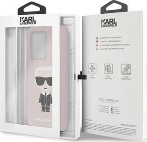 Karl Lagerfeld Karl Lagerfeld Fullbody Silicone Iconic - Etui Samsung Galaxy S20 Ultra (Pink) uniwersalny 7