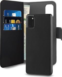 Puro PURO Wallet Detachable - Etui 2w1 Samsung Galaxy A41 (czarny) uniwersalny 1